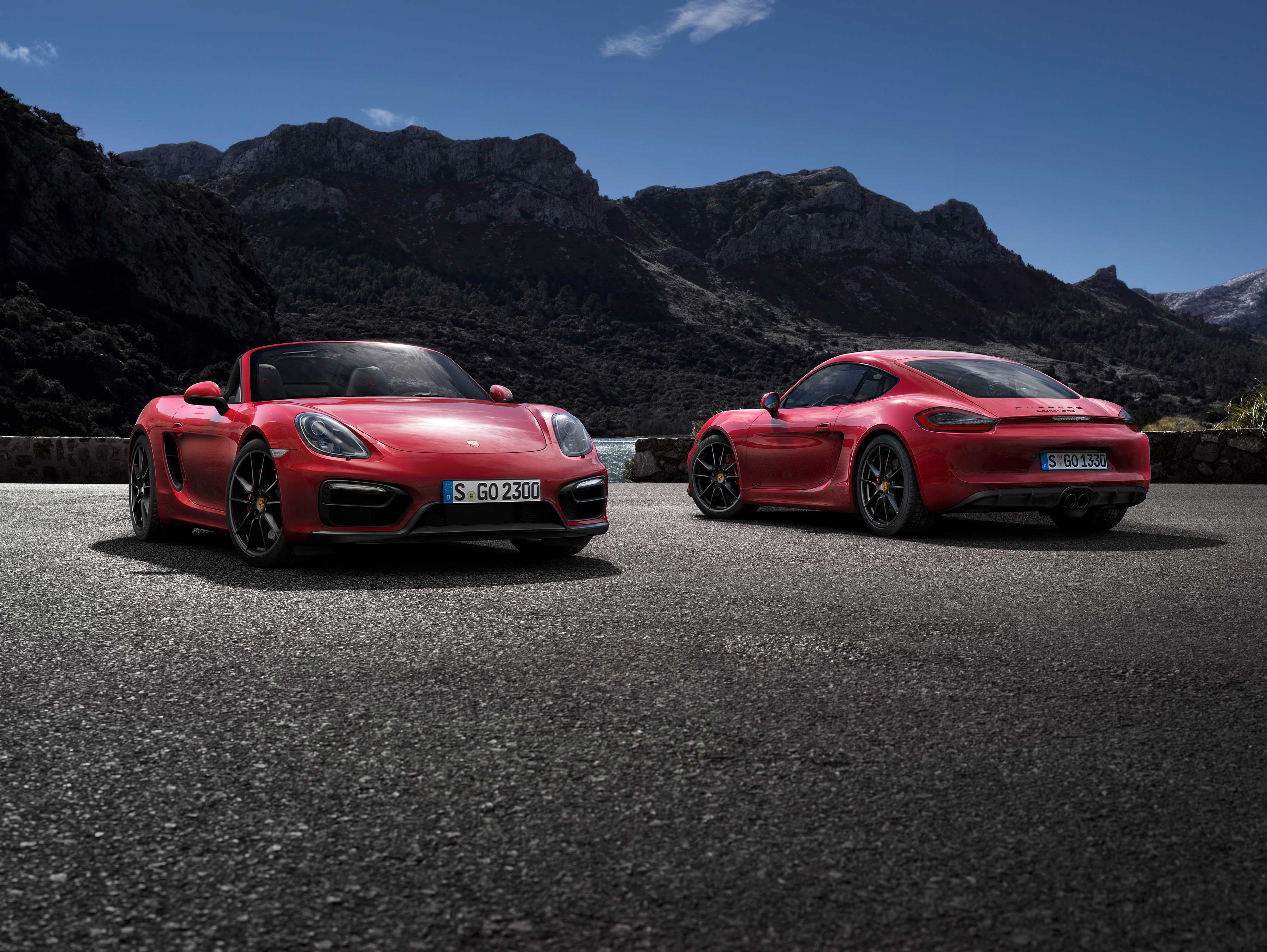 World premiere of the Boxster GTS and Cayman GTS 3