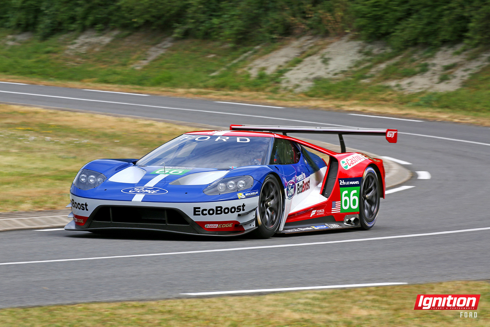 Ignition FORD GT LE MANS racer on track