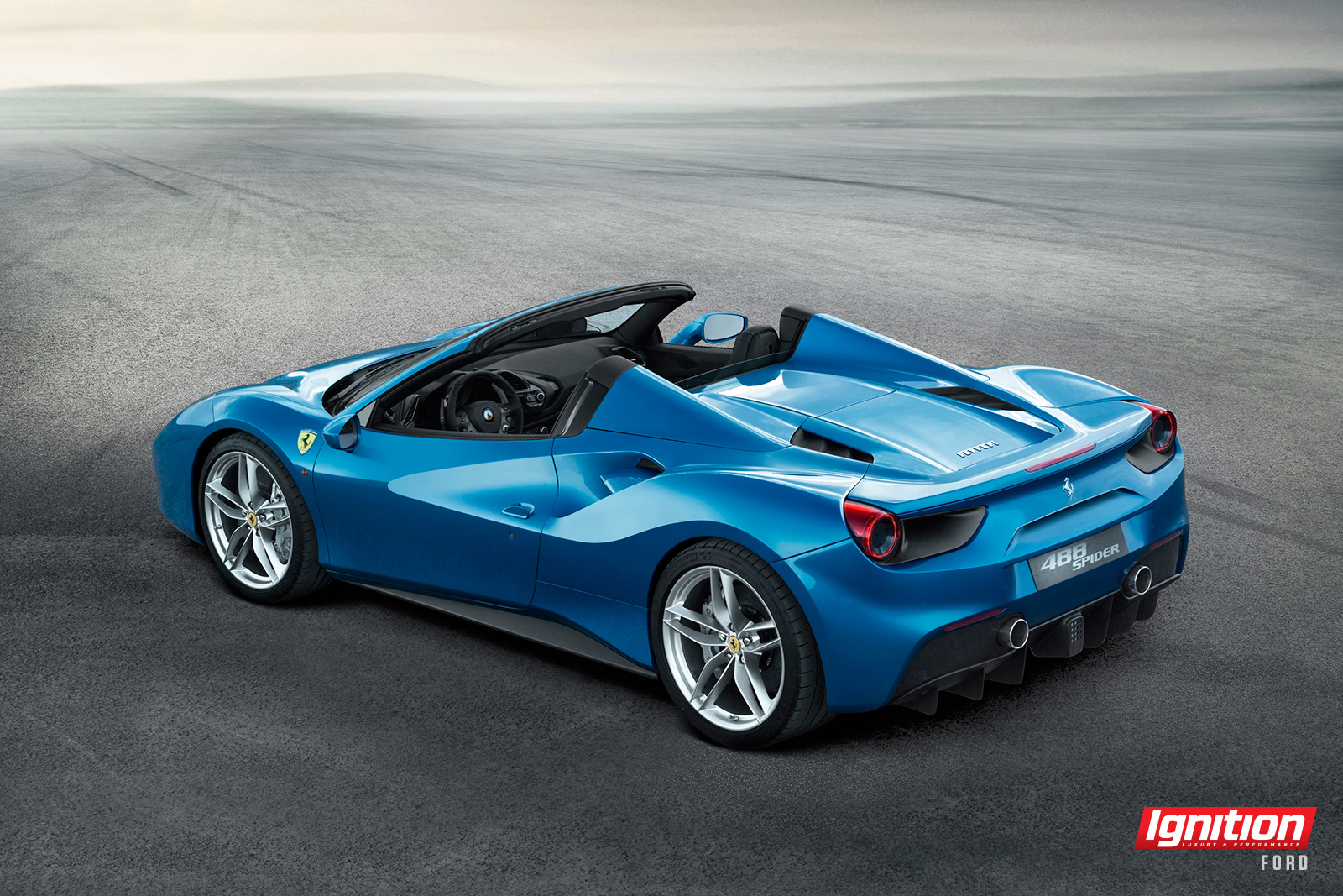 Ignition Ferrari 488 Spider 3q rear use first
