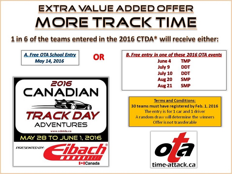 CASC-OR Ontario Time Attack more track time offer
