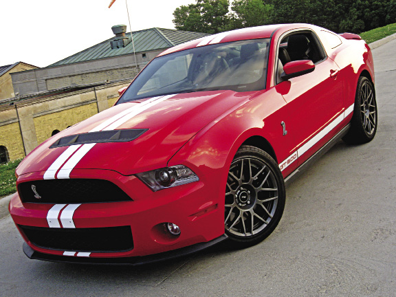 The Shelby GT500's aggressive stance is a real head-turner.