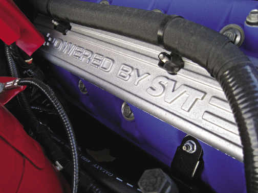 The 5.4 litre V8 features an alloy block and aluminum heads.