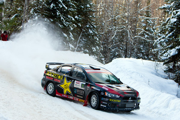 Defending Canadian Rally champions Antoine L'Estage and Nathalie Richard opened the 2012 season with a victory. Photo by Andrew Harvey Photography